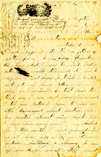Benjamin F. Marsh Letter : November 12, 1862