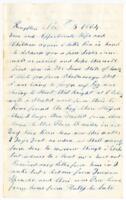 O.G. Dunckel Letter : November 3, 1864