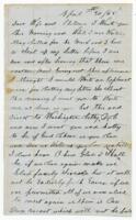 O.G. Dunckel Letter : April 30, 1865