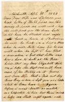 O.G. Dunckel Letter : April 30, 1864