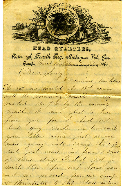 Othniel Gooding Letter : July 24, 1863