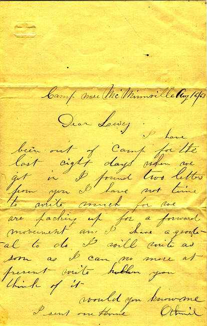 Othniel Gooding Letter : August 16, 1863