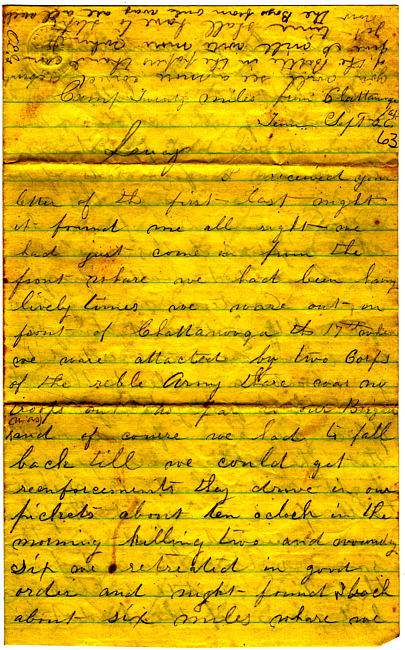 Othniel Gooding Letter : September 26, 1863
