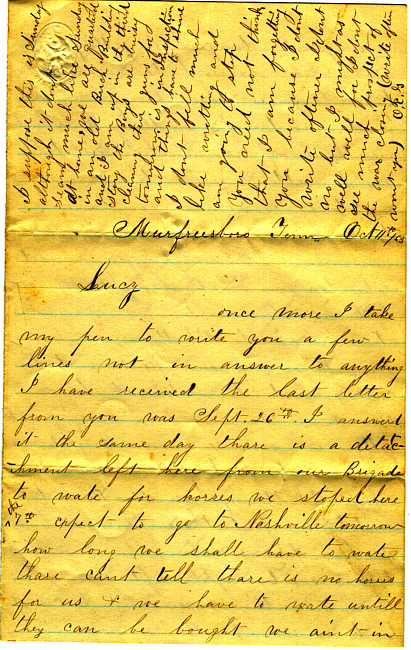 Othniel Gooding Letter : October 11, 1863
