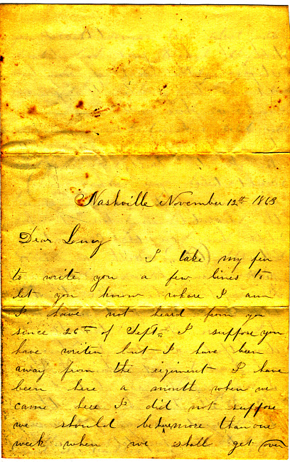 Othniel Gooding Letter : November 12, 1863