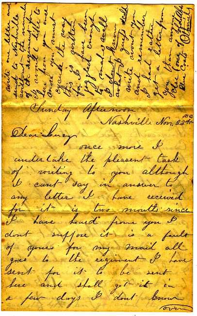Othniel Gooding Letter : November 22, 1863
