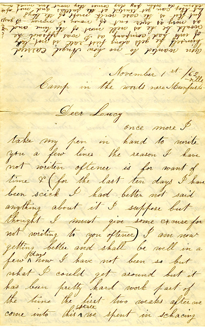 Othniel Gooding Letter : November 1, 1862