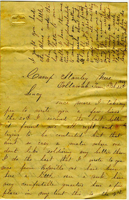 Othniel Gooding Letter : February 22, 1864