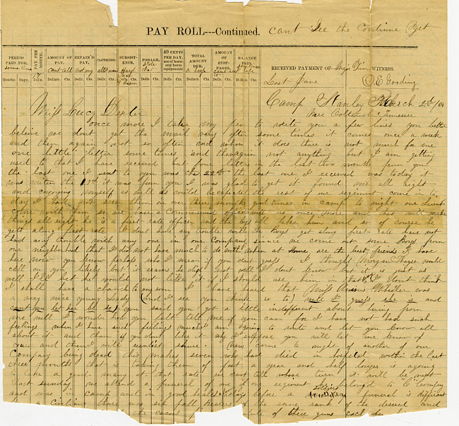 Othniel Gooding Letter : March 2-3, 1864