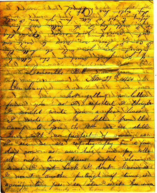 Othniel Gooding Letter : November 29, 1864