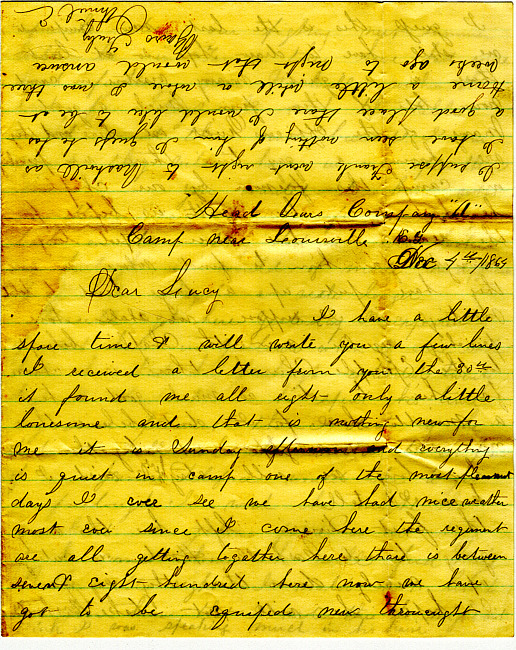 Othniel Gooding Letter : December 4, 1864