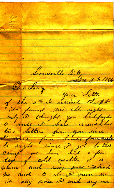 Othniel Gooding Letter : December 17, 1864