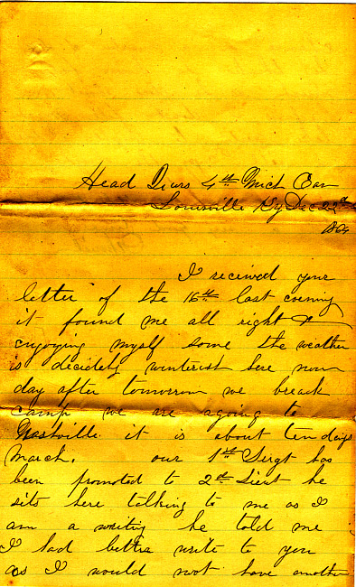Othniel Gooding Letter : December 22, 1864