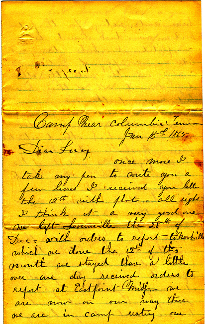 Othniel Gooding Letter : January 15, 1865