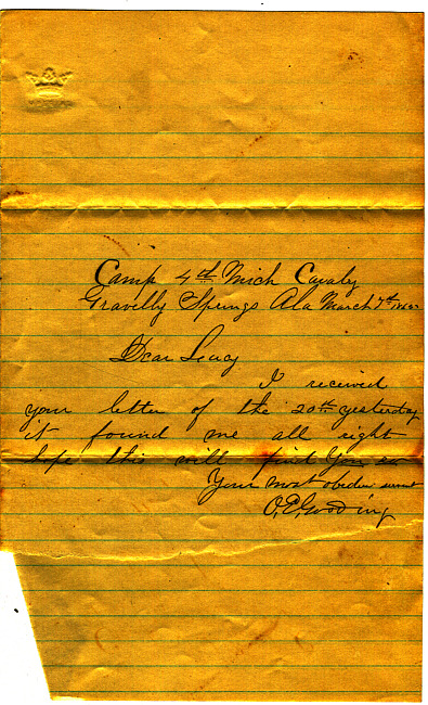 Othniel Gooding Letter : March 7, 1865