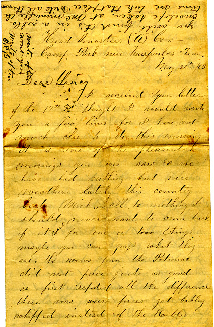 Othniel Gooding Letter : May 20, 1863