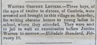 Lansing State Republican Newspaper Excerpts (March 5, 1862)