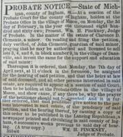 Lansing State Republican Newspaper Excerpts (March 5, 1862)