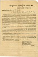 Mason Fraternity letter