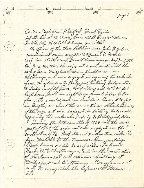 Simeon A. Howe Letter : date unknown