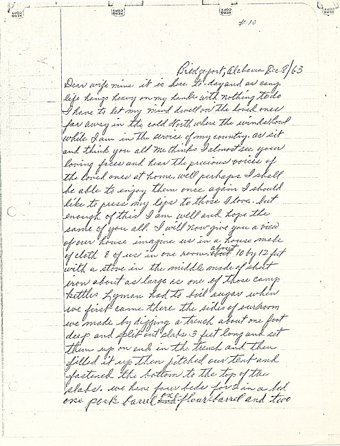 Simeon A. Howe Letter : December 8, 1863