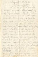 Guy Scofield Letter : August 22, 1862