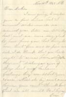 Ellen Scofield Letter : November 10, 1862