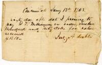 Bradley Letter : January 13, 1863