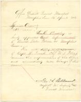 Bradley Letter : April 26, 1863
