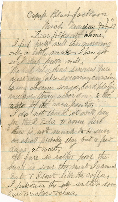 Warren Letter : February 27, 1865