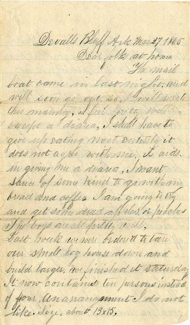 Warren Letter : March 27, 1865