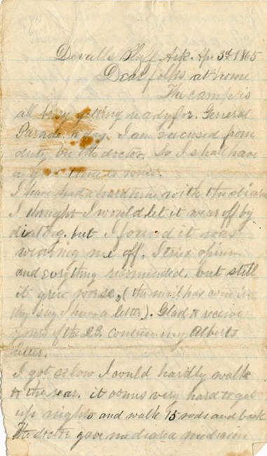 Warren Letter : April 3, 1865