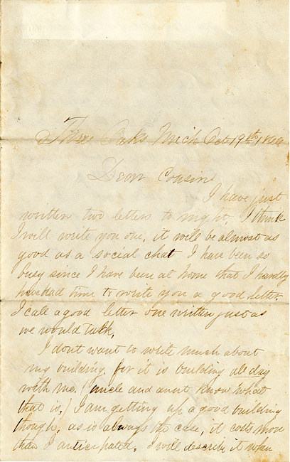 Warren Letter : October 19, 1866