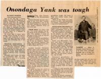 Albert Doxtader Newspaper Article : "Onondaga Yank was tough," March 8, 1976