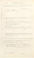 Albert Doxtader Pension Records : Bureau of Pensions Questionnaire (March 15, 1915)