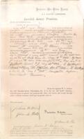 Philander Doxtader Pension Records : Invalid Army Pension Claim (May 23, 1865)