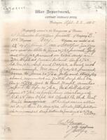 Philander Doxtader Pension Records : Adjutant General's Office Pension File (April 23, 1885)