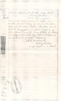 Philander Doxtader Pension Records : Credit Entitlement Notarization (November 4, 1886)