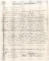 Philander Doxtader Pension Records : D. M. Bryan & G. W. Davidson General Affidavit (c. 1891-1892)