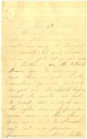 Webster Teachout Letter : September 1, 1863