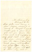 Webster Teachout Letter : February 15, 1865