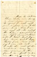 Webster Teachout Letter : March 23, 1865