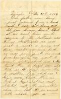 Webster Teachout Letter : October 17, 1864