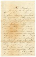 Webster Teachout Letter : January 14, 1865