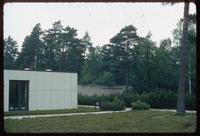 Bergen-Belsen Concentration Camp : Site Documentation Center from tourist parking lot