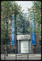 Portuguese Synagogue (Amsterdam, Netherlands) : Synagogue site architecture with exhibition banners