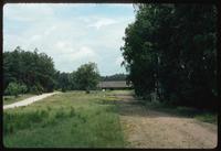 Chelmno Concentration Camp : View of Main Camp Memorial from visitors' parking lot