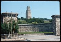 Buchenwald Concentration Camp : Main camp memorial in background
