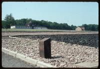 Buchenwald Concentration Camp : View from main camp gate to barracks locations