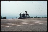 Buchenwald Concentration Camp : View of surrounding landscape from behind main sculpture